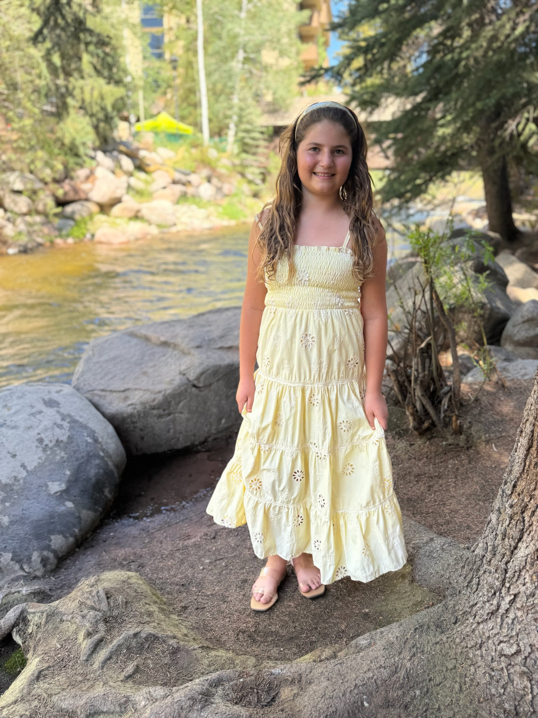 FBZ Eyelet Maxi Dress