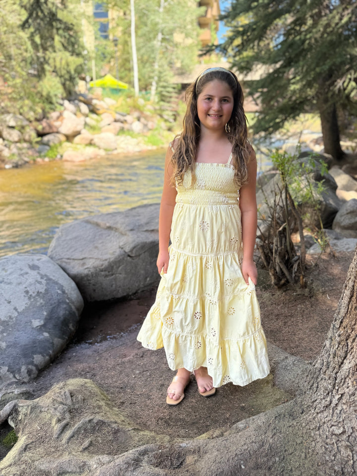 FBZ Eyelet Maxi Dress