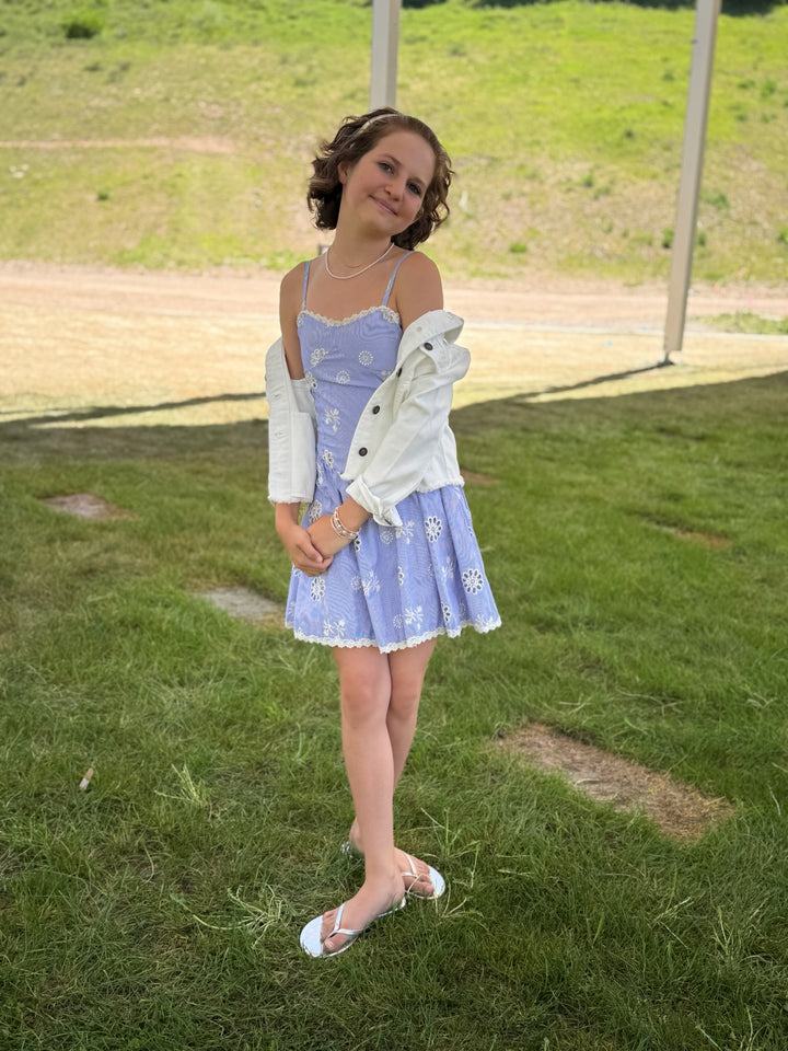 FBZ Eyelet Mini Dress