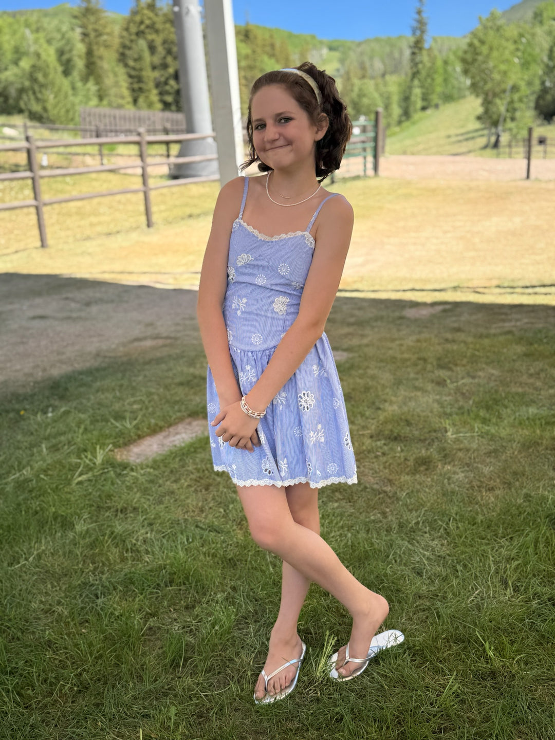 FBZ Eyelet Mini Dress