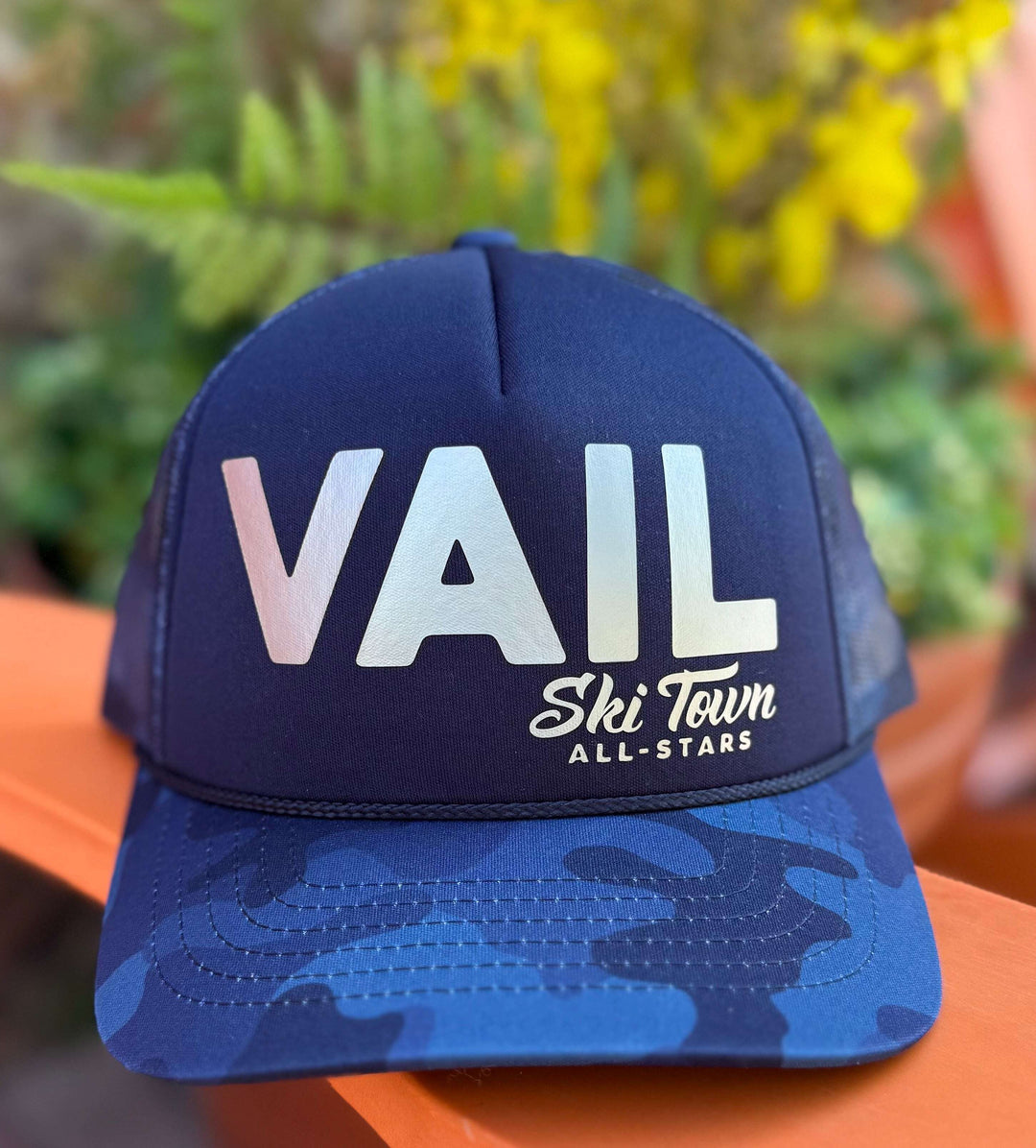 Ski Town All-Stars Adult Trucker Vail Skipper & Scout 