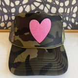 Arnie & Ollie Camo Pink Heart