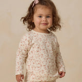 Quincy Mae French Garden Drawstring Pant/LS Tee SET