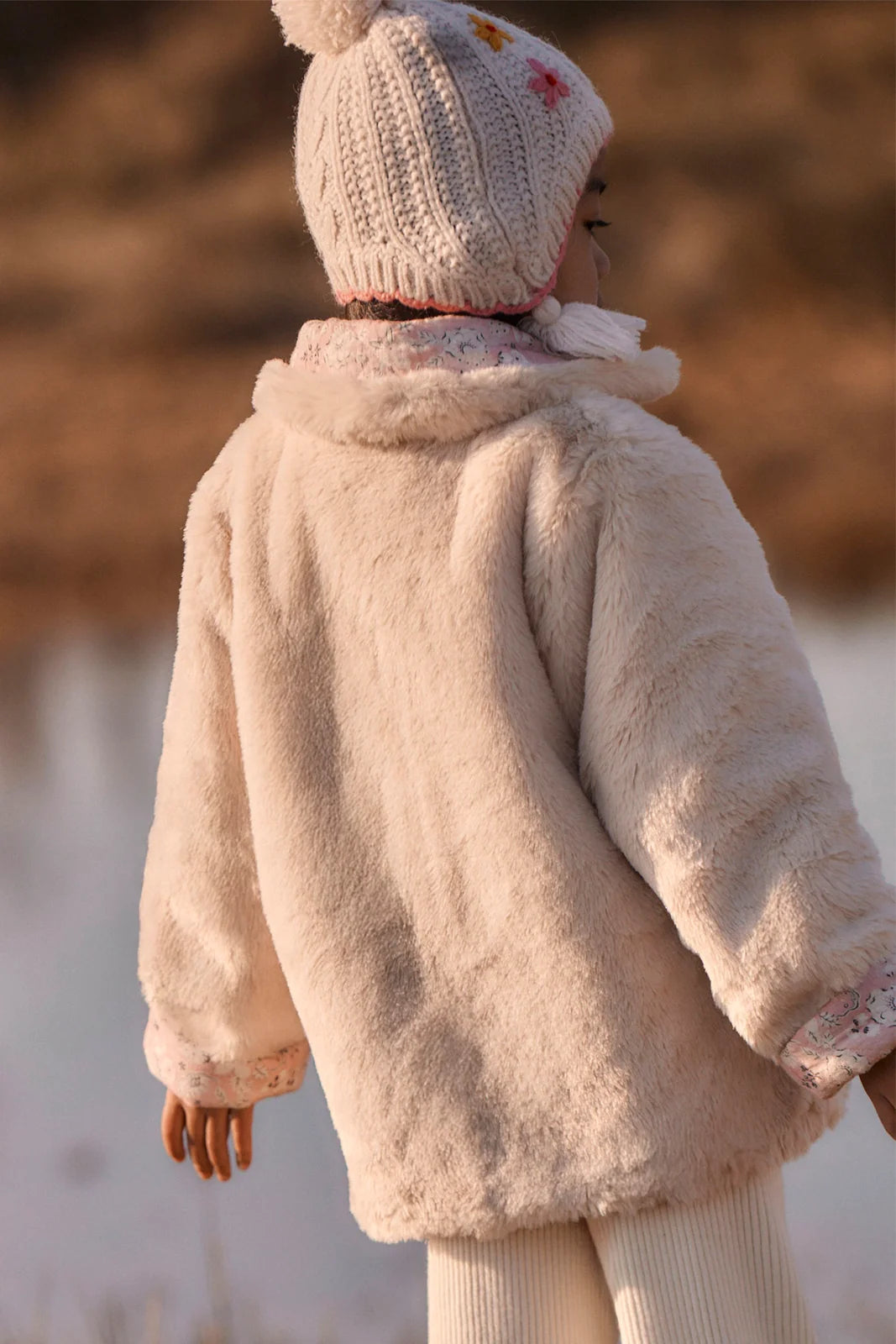 Louise Misha Dalila Reversible Printed Corduroy Coat