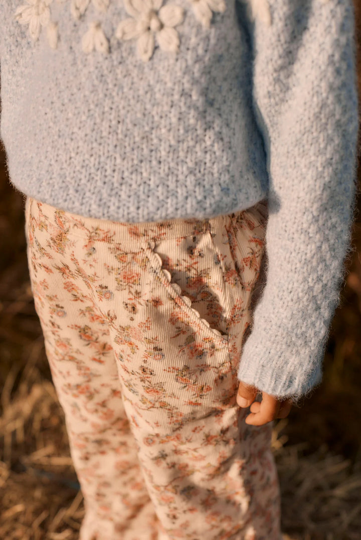 Louise Misha Florali Printed Corduroy Pants