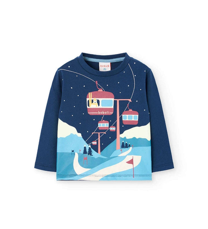 Boboli Red Gondola LS Tee Skipper & Scout 