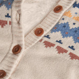 Boboli Fair Isle Knit Jacket