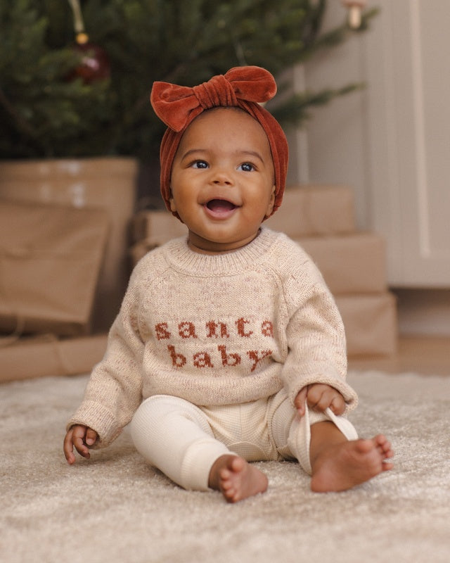 Quincy Mae Santa Baby Knit Sweater