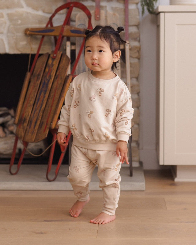 Quincy Mae Mittens Relaxed Sweatshirt/Sweatpant SET