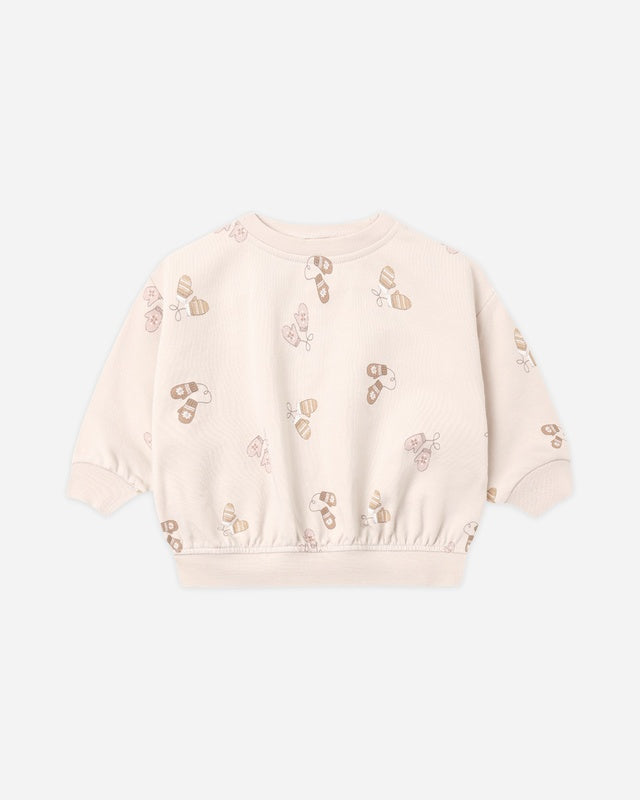 Quincy Mae Mittens Relaxed Sweatshirt/Sweatpant SET