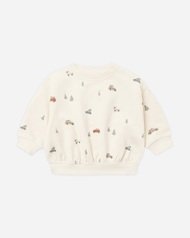 Quincy Mae Holiday Drive Relaxed Sweatshirt/Sweatpant SET