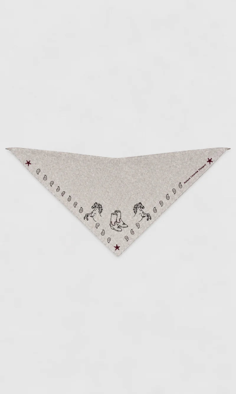 Maison Lecomete Mérino Rodeo Triangle Bandana