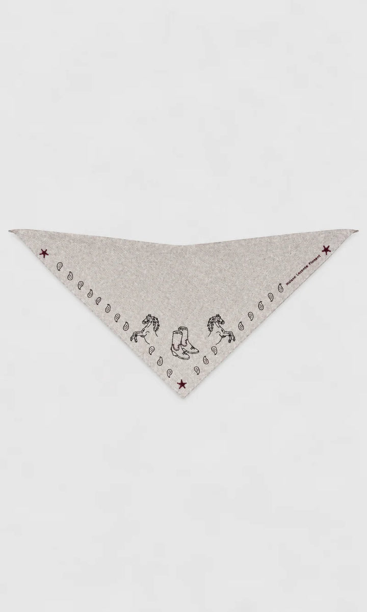 Maison Lecomete Mérino Rodeo Triangle Bandana
