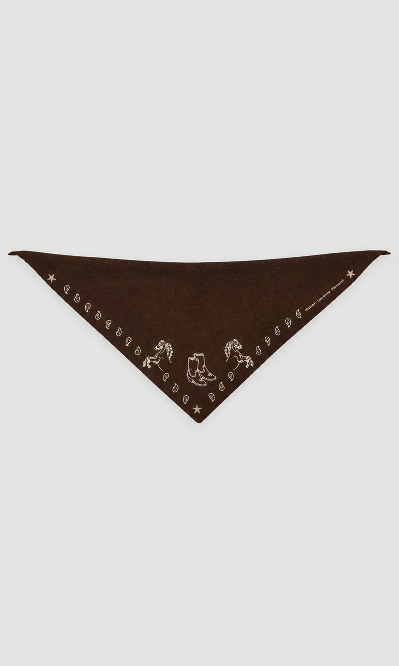 Maison Lecomete Mérino Rodeo Triangle Bandana