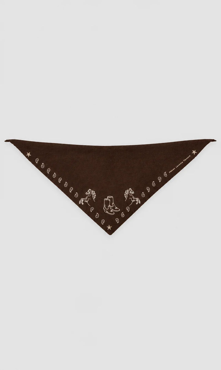 Maison Lecomete Mérino Rodeo Triangle Bandana