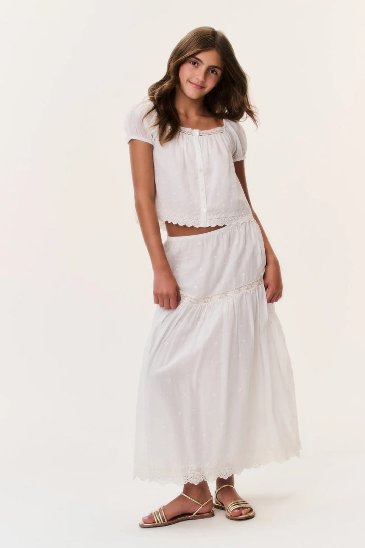 Love Shack Fancy Tween Noreal Maxi Skirt