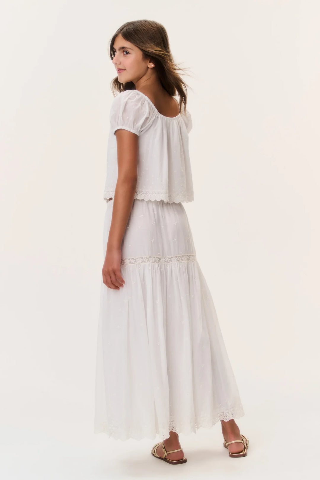 Love Shack Fancy Tween Noreal Maxi Skirt