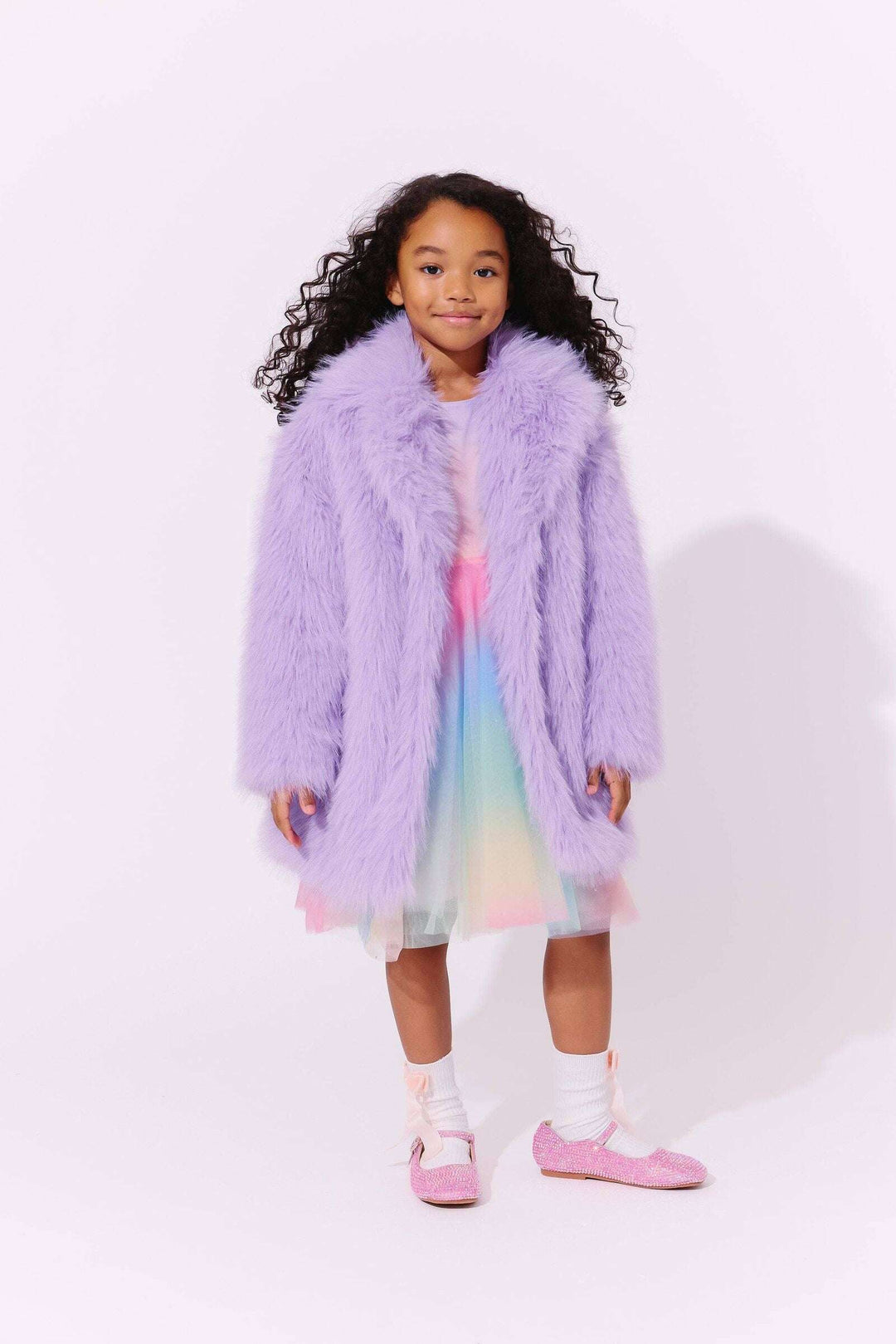 Lola & The Boys Faux Fur Coat Skipper & Scout 