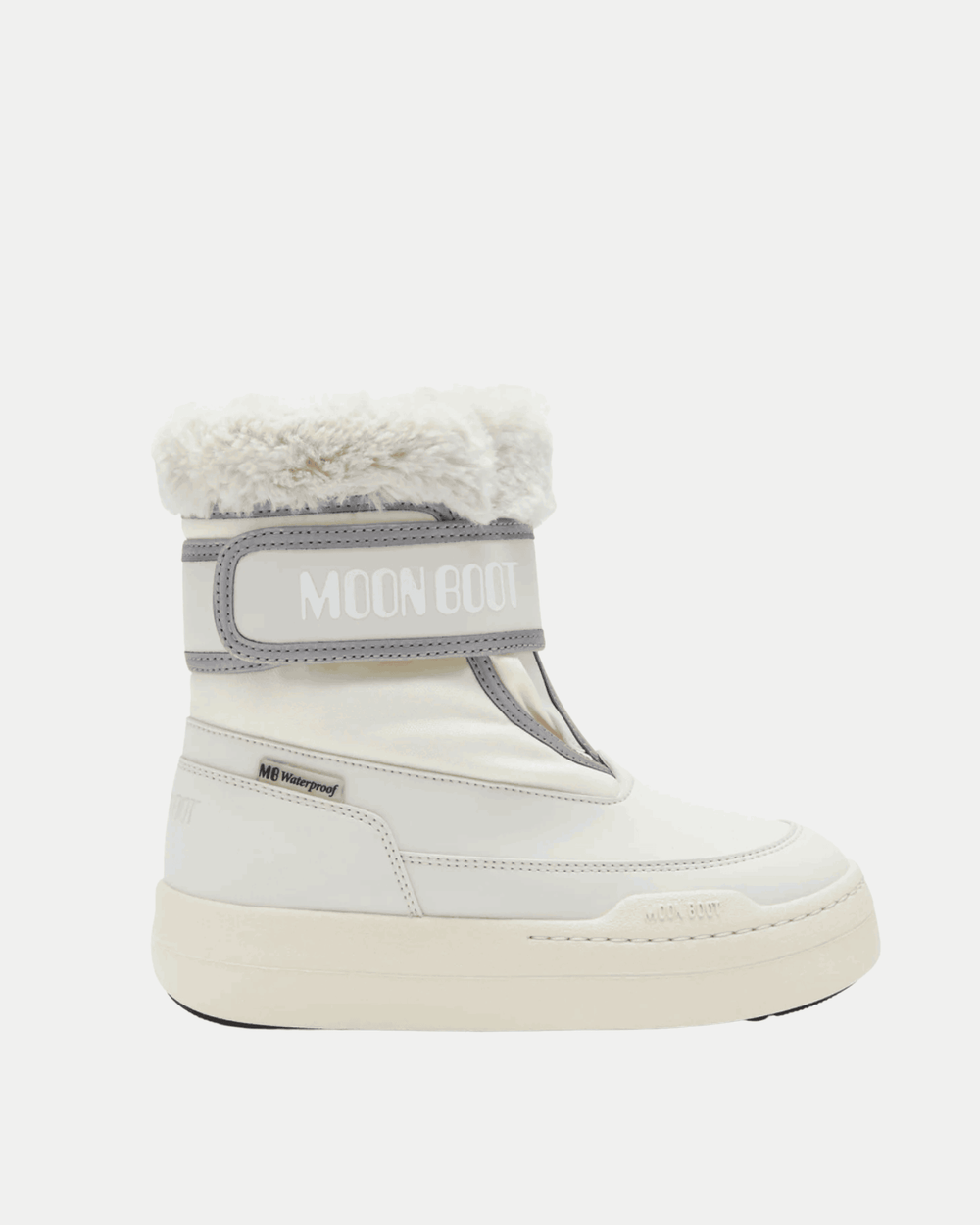 Moon Boot Jr Park Strap kids' winter boot in white