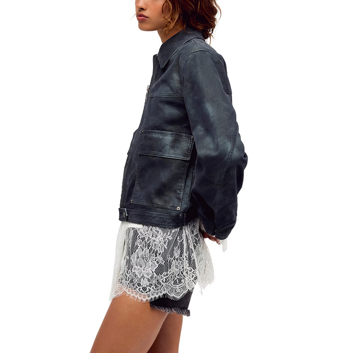 Free People Blair Vegan Suede Jacket