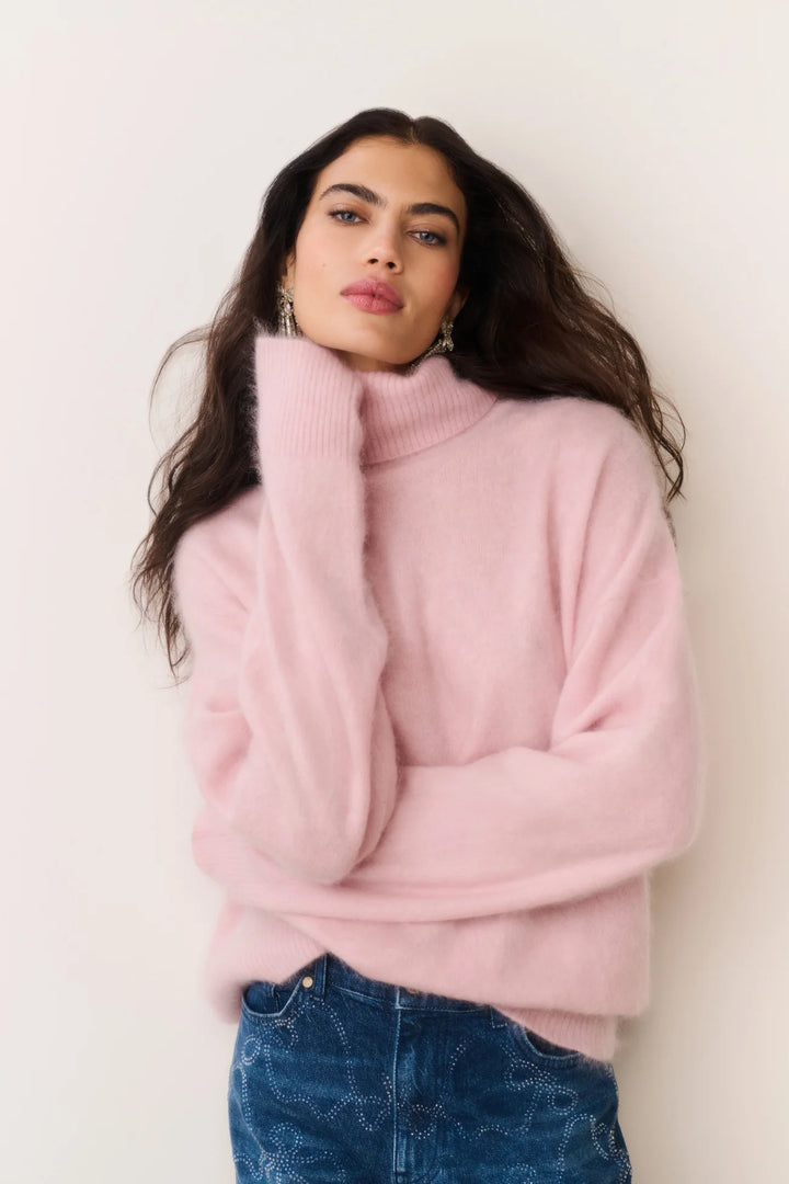 Love Shack Fancy Nia Cashmere Turtleneck