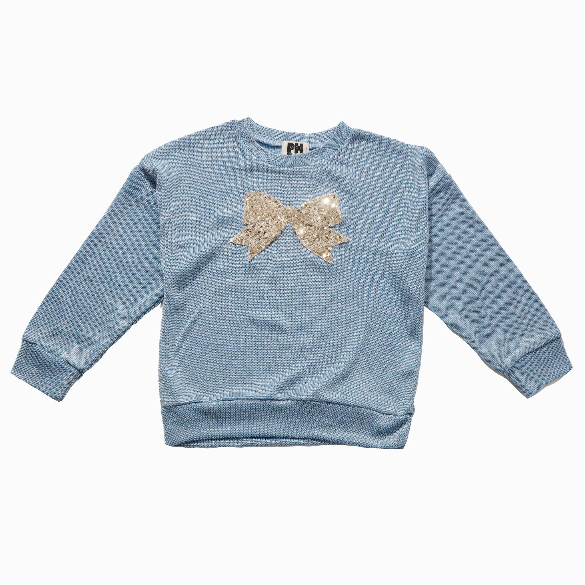 Petite Hailey Sparkle Bow Sweatshirt