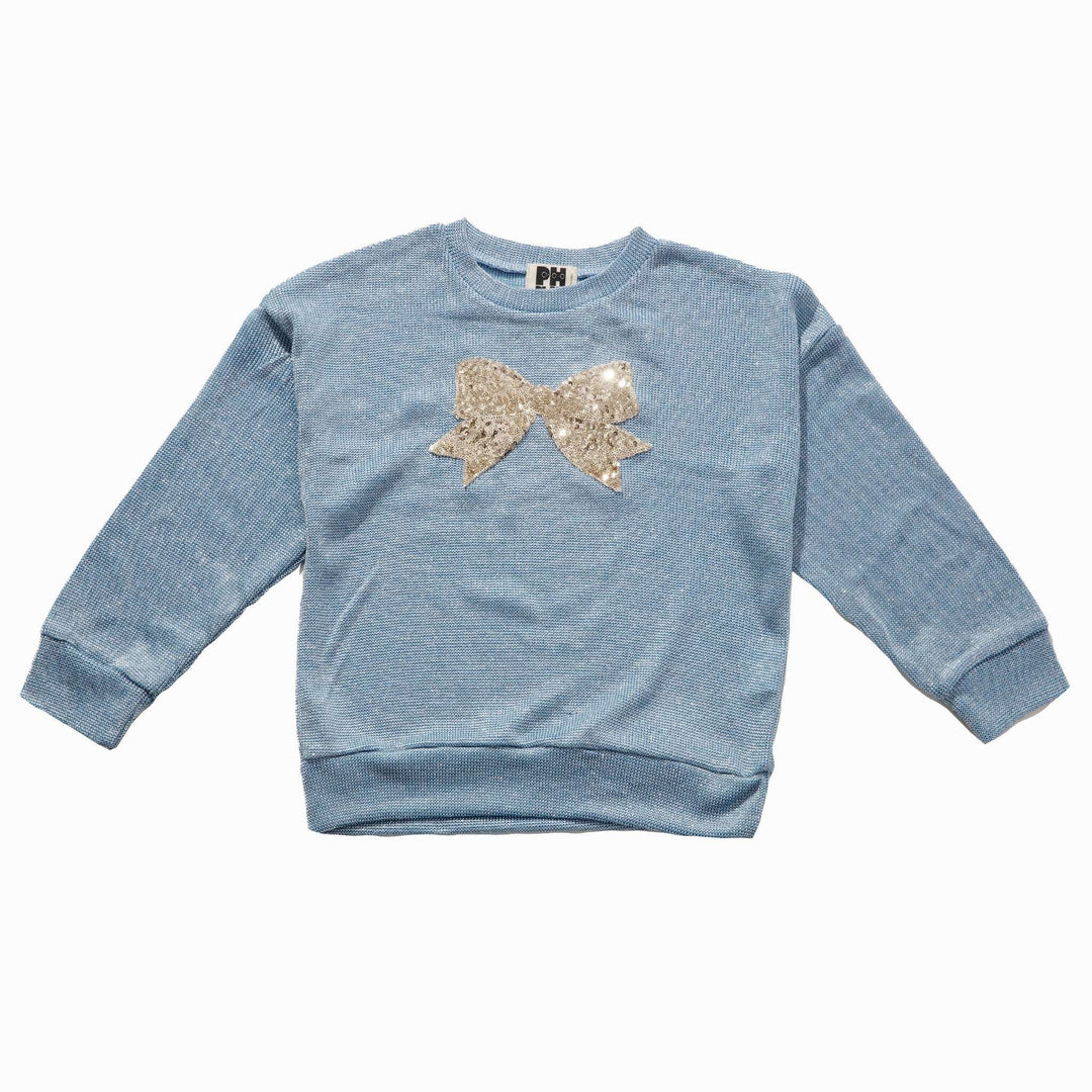 Petite Hailey Sparkle Bow Sweatshirt Skipper & Scout 