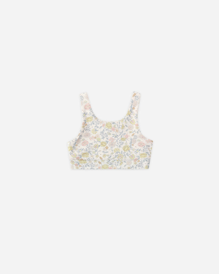 Rylee + Cru Citron Bloom Swift Sports Bra/Legging SET