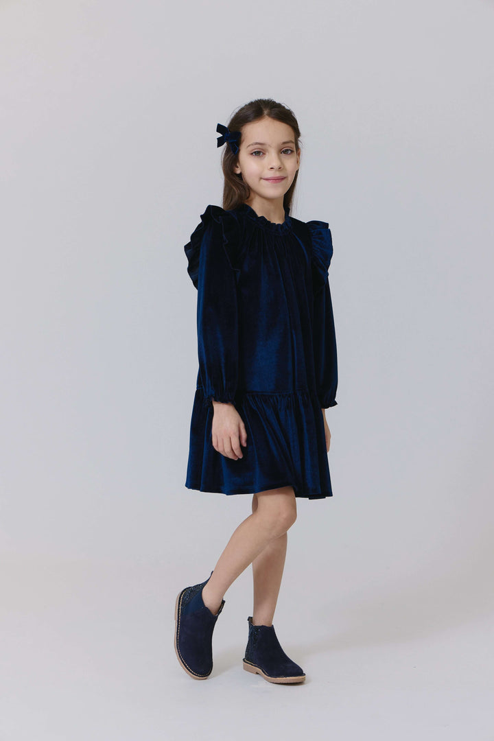 Pink Chicken Velour Harper Dress Skipper & Scout 