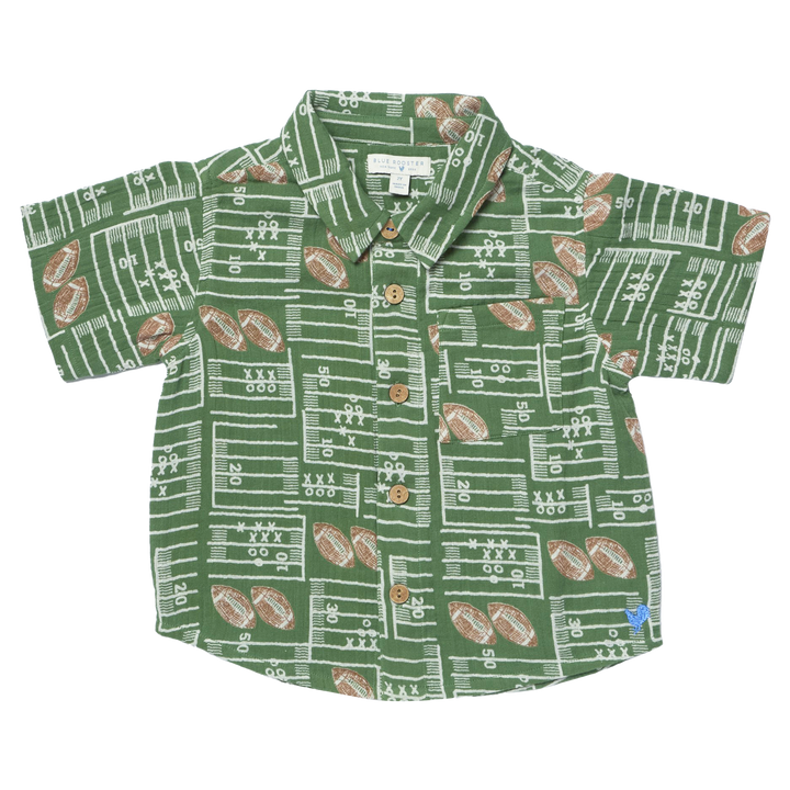 Pink Chicken Football Field Jack Shirt