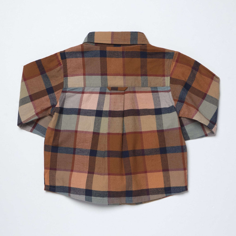 Pink Chicken Boys LS Jack Shirt - Hayride Plaid Skipper & Scout 