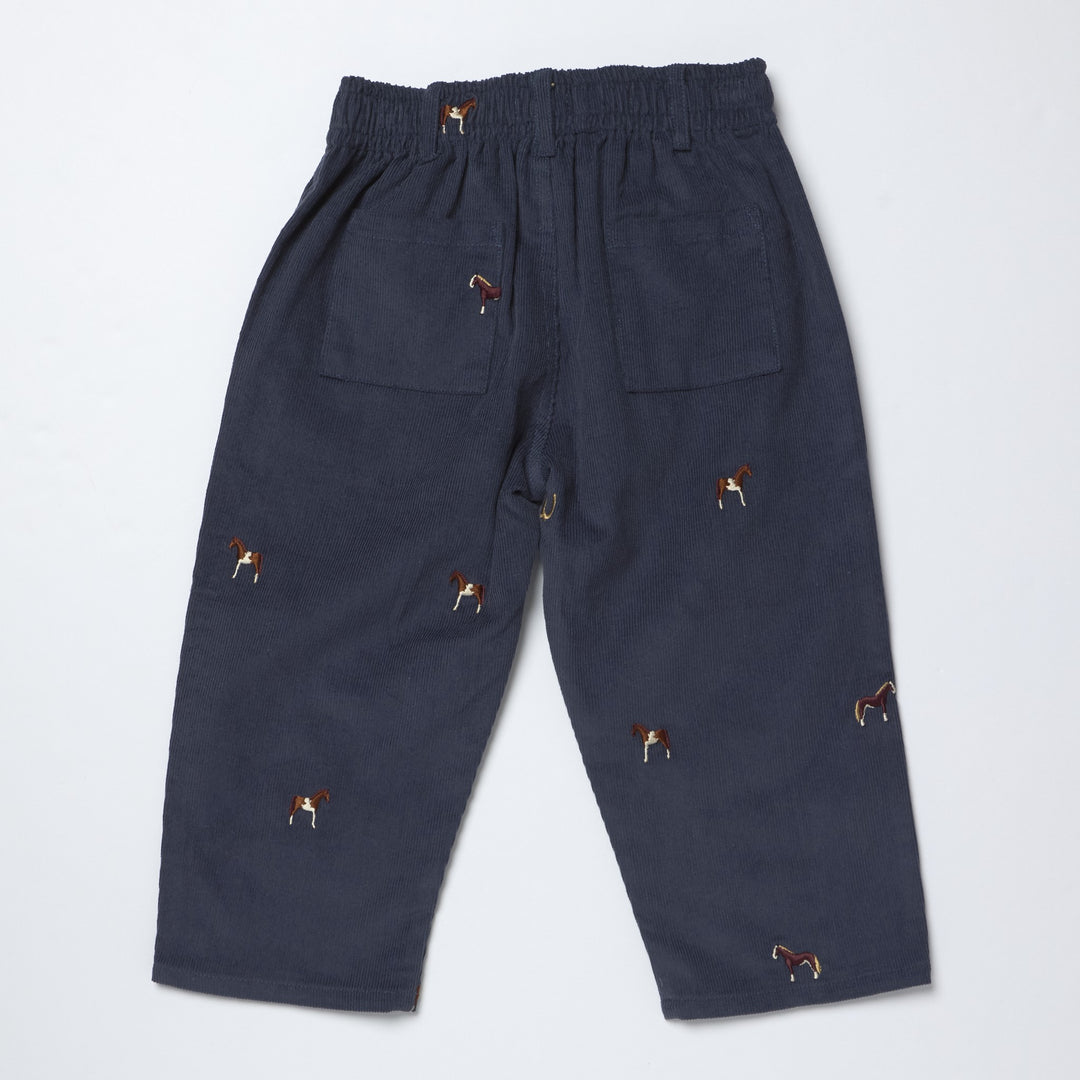 Pink Chicken Boys Horse Embroidery Jackson Pant