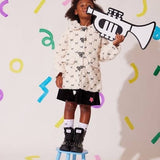 Lola & The Boys Pretty Bow Sherpa Coat