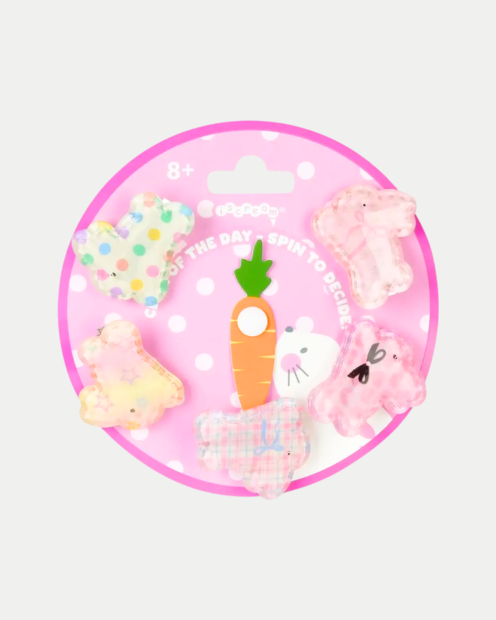 iscream bunny hair clip set
