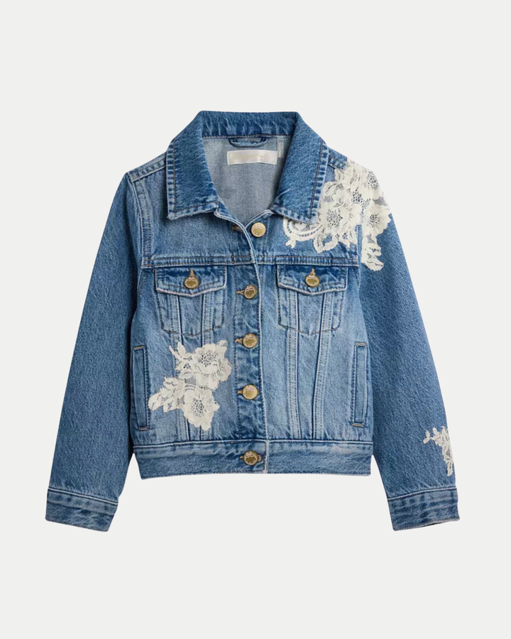 Love Shack Fancy Tween Lavina Denim Jacket