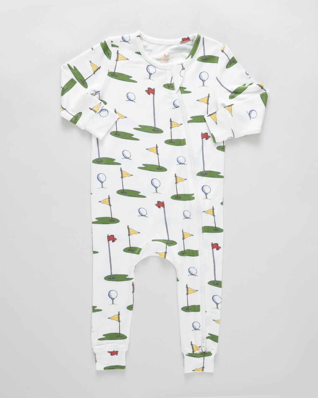 Pink Chicken Bamboo Romper