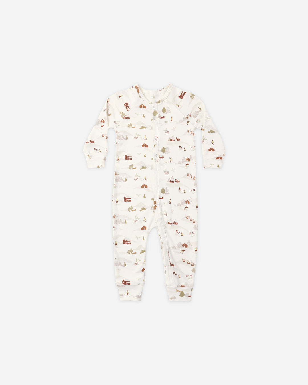 Rylee + Cru Ski Town Organic Long John Pajamas