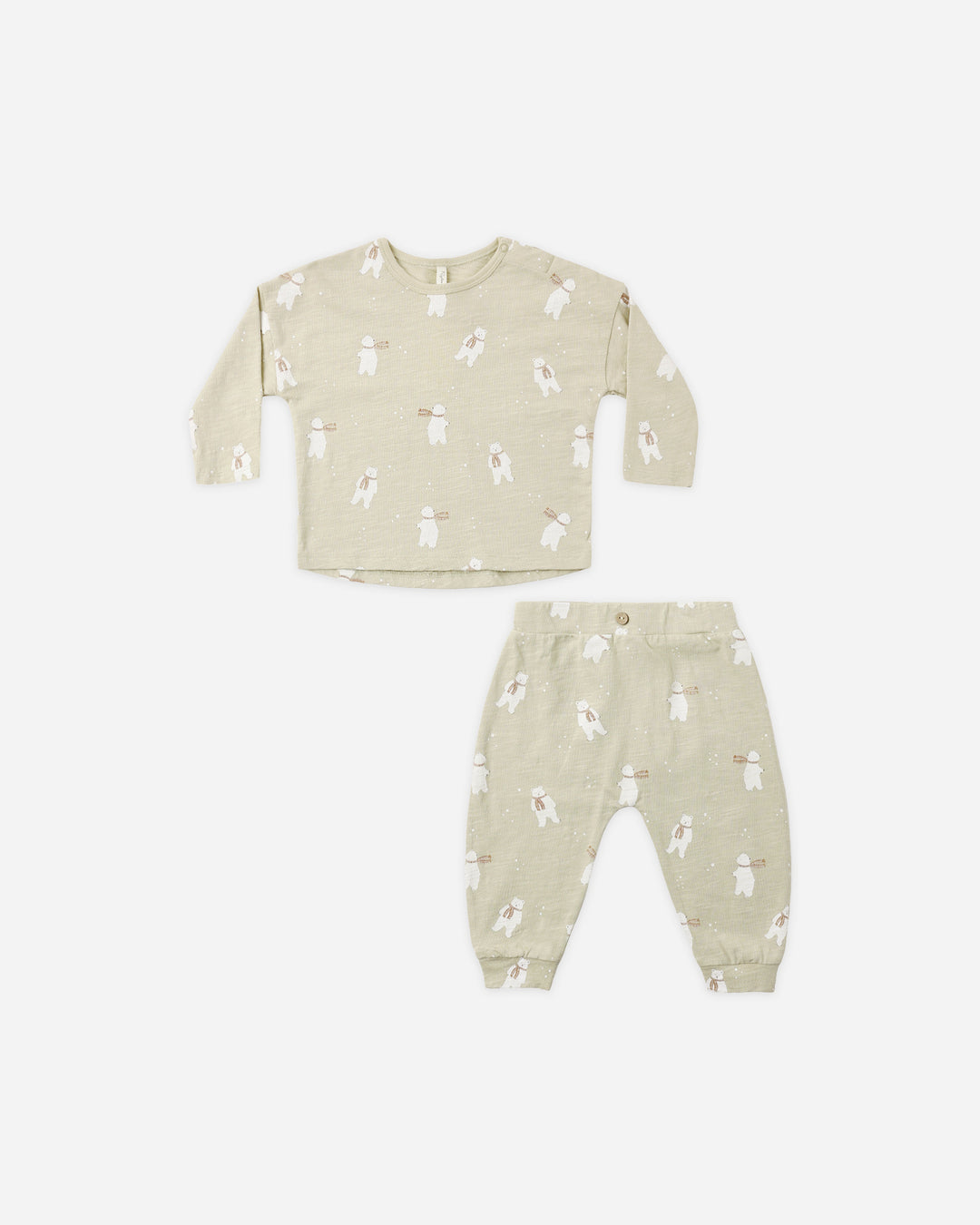 Rylee + Cru Polar Bears LS Tee/Pant SET