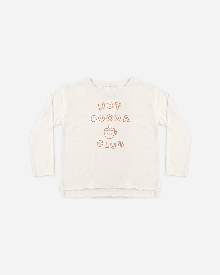 Rylee + Cru Hot Cocoa Club Raw Edge LS Tee