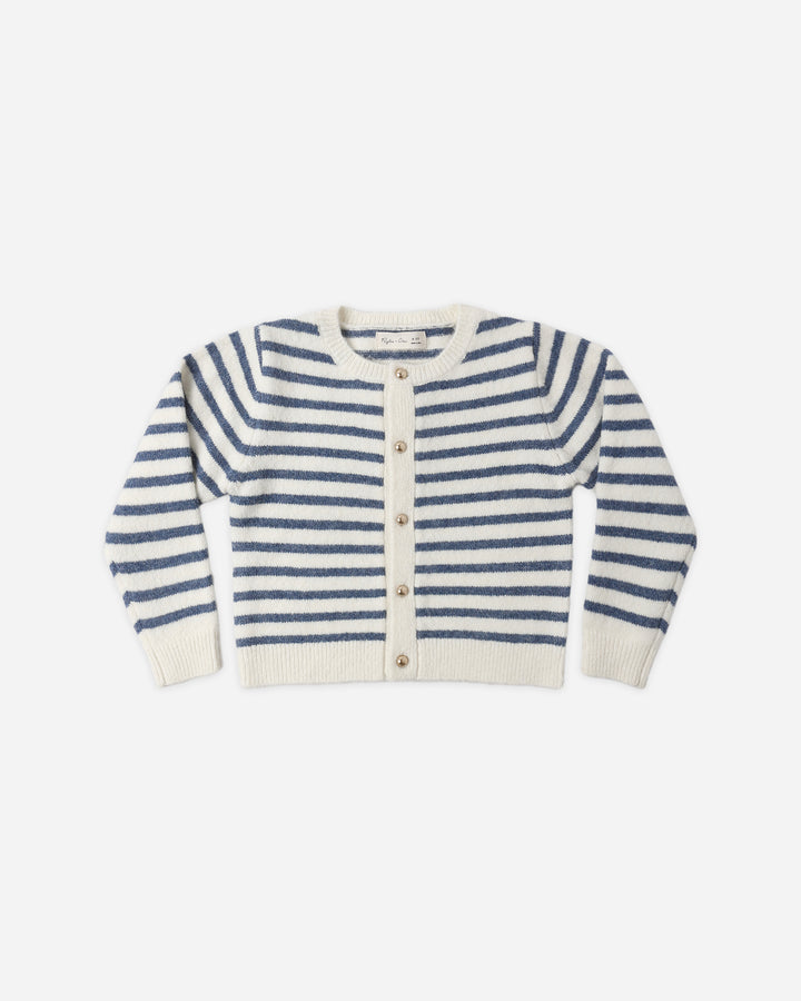 Rylee + Cru Sloane Knit Skirt/Classic Striped Cardigan SET