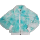 MIA NEW YORK Metallic Faux Fur Jacket