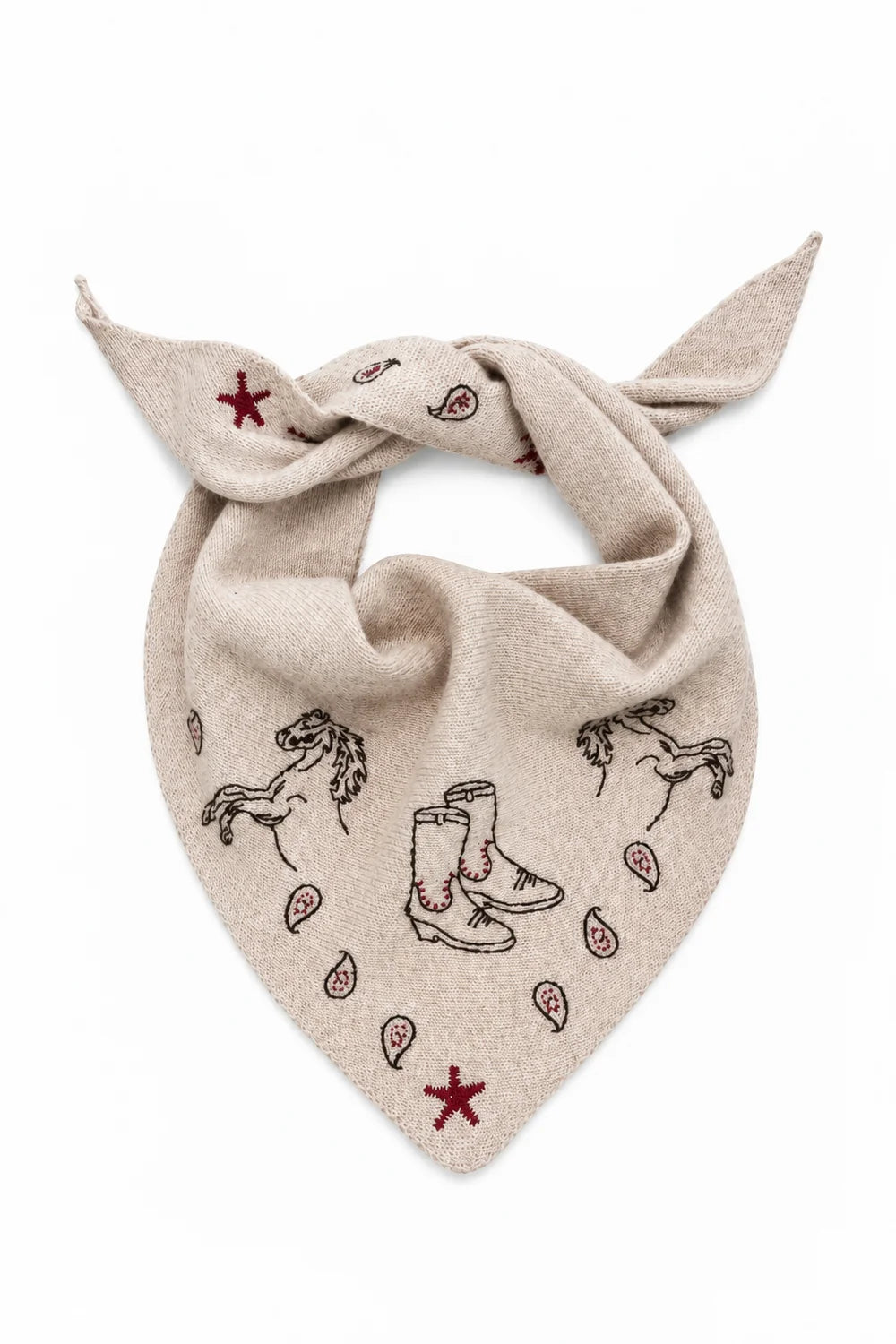 Maison Lecomete Mérino Rodeo Triangle Bandana