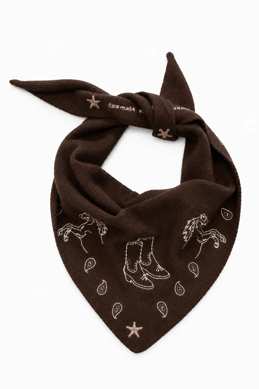 Maison Lecomete Mérino Rodeo Triangle Bandana