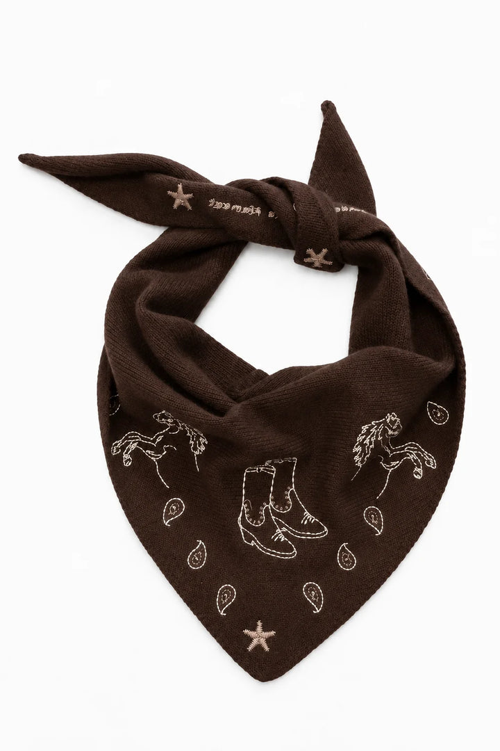 Maison Lecomete Mérino Rodeo Triangle Bandana