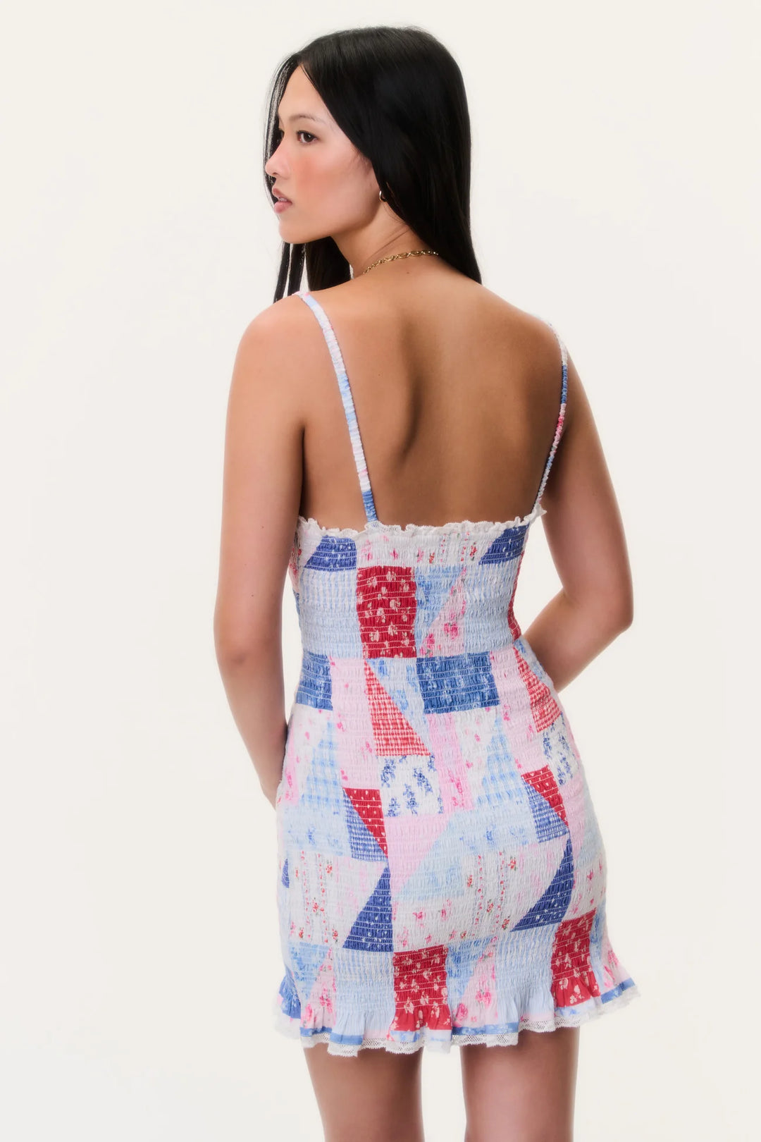 Love Shack Fancy Solier Patchwork Dress