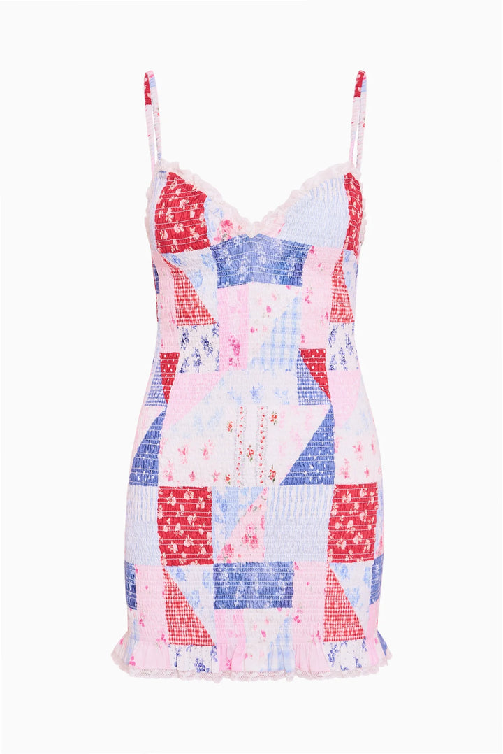 Love Shack Fancy Solier Patchwork Dress