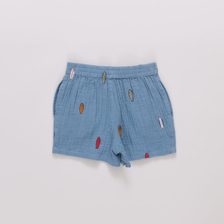 Pink Chicken Surfboard Embroidery Calvin Short