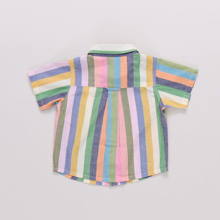 Pink Chicken Parade Stripe Jack Shirt