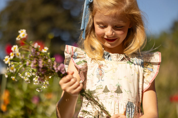 Pink Chicken Whimsical Castle Jennifer Dress
