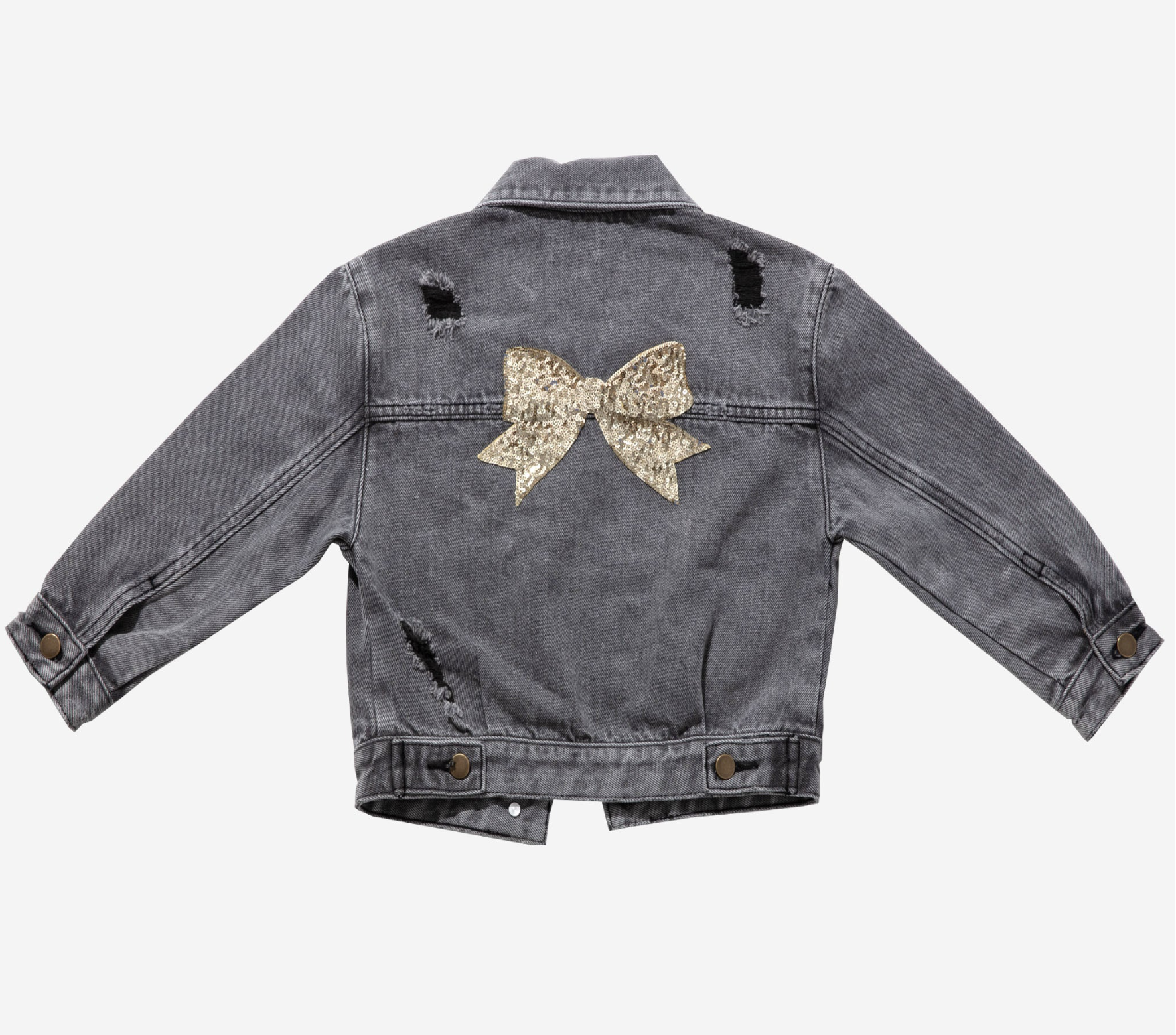 Petite Hailey Patched Denim Jacket